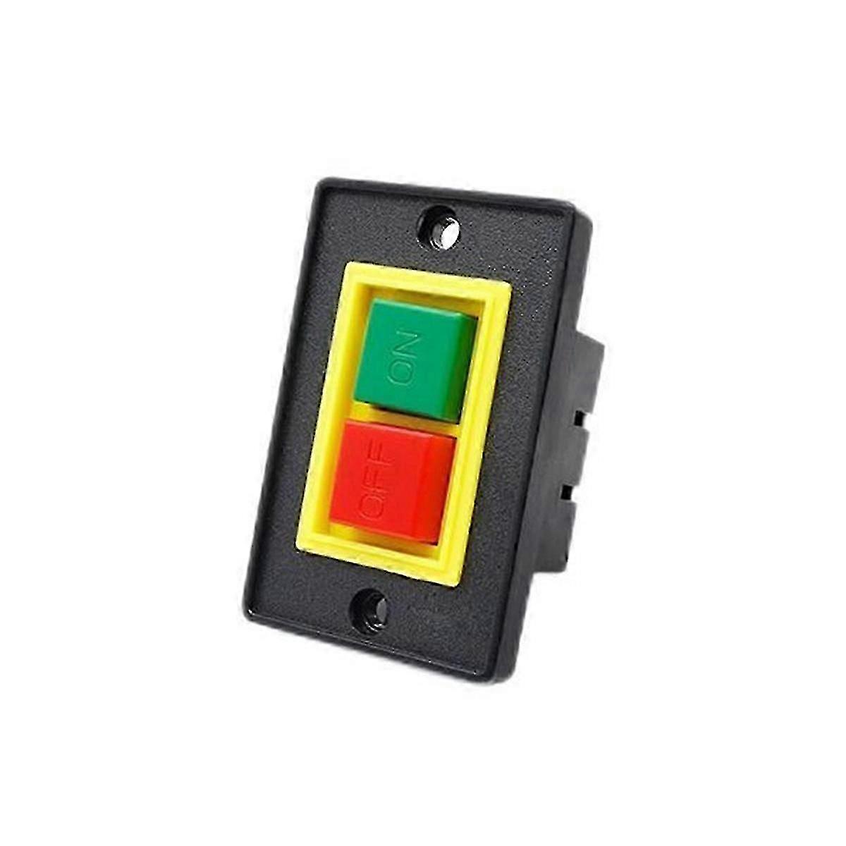 QCS1 Three-Phase Grinder Press Buckle Bench Drill Machine Tool Control Button - Small Plate Stop Start Switch Edition 0618