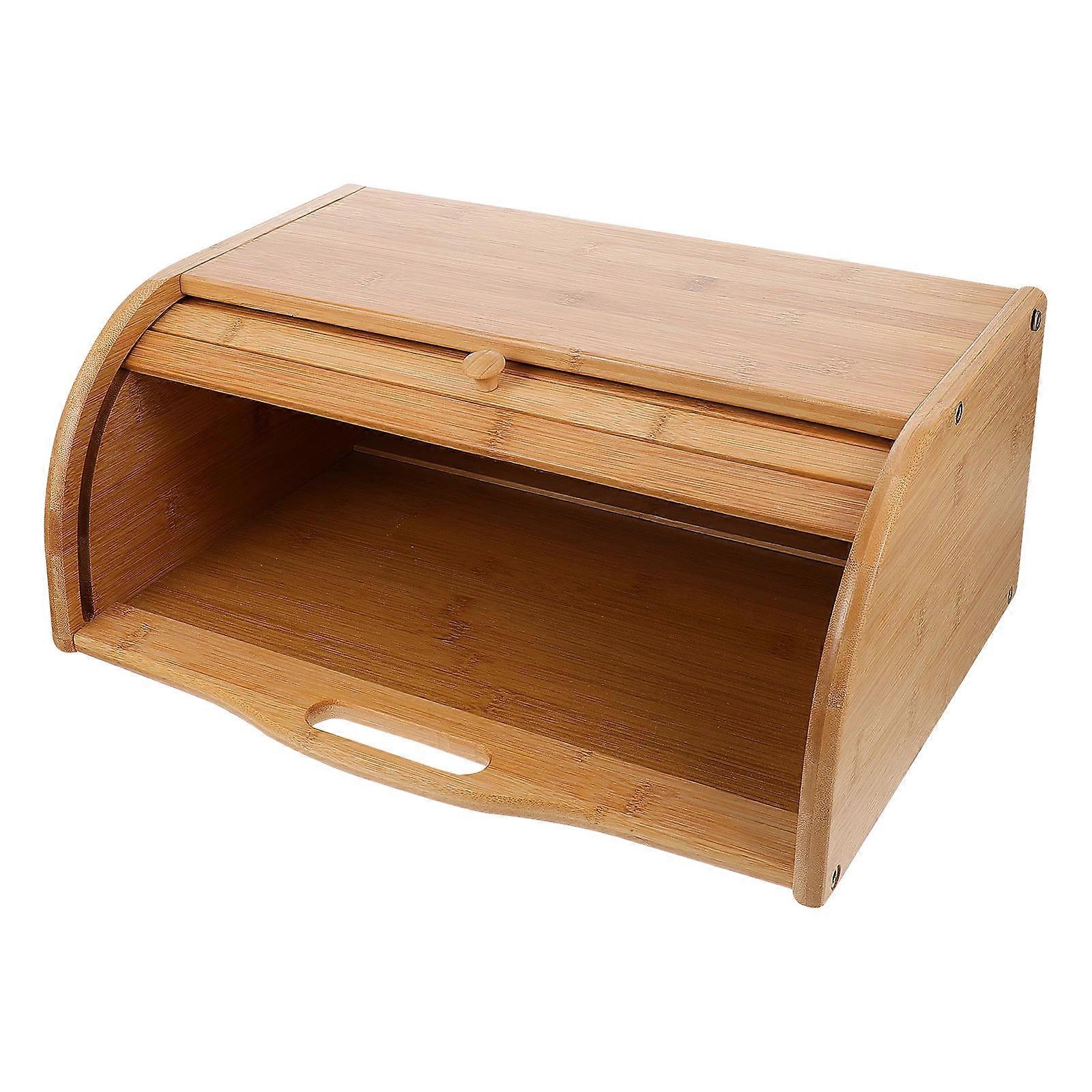 Brown Storage Cabinet with Simple Sliding Lid for Desktop Organization and Tidy 1pc Plastic