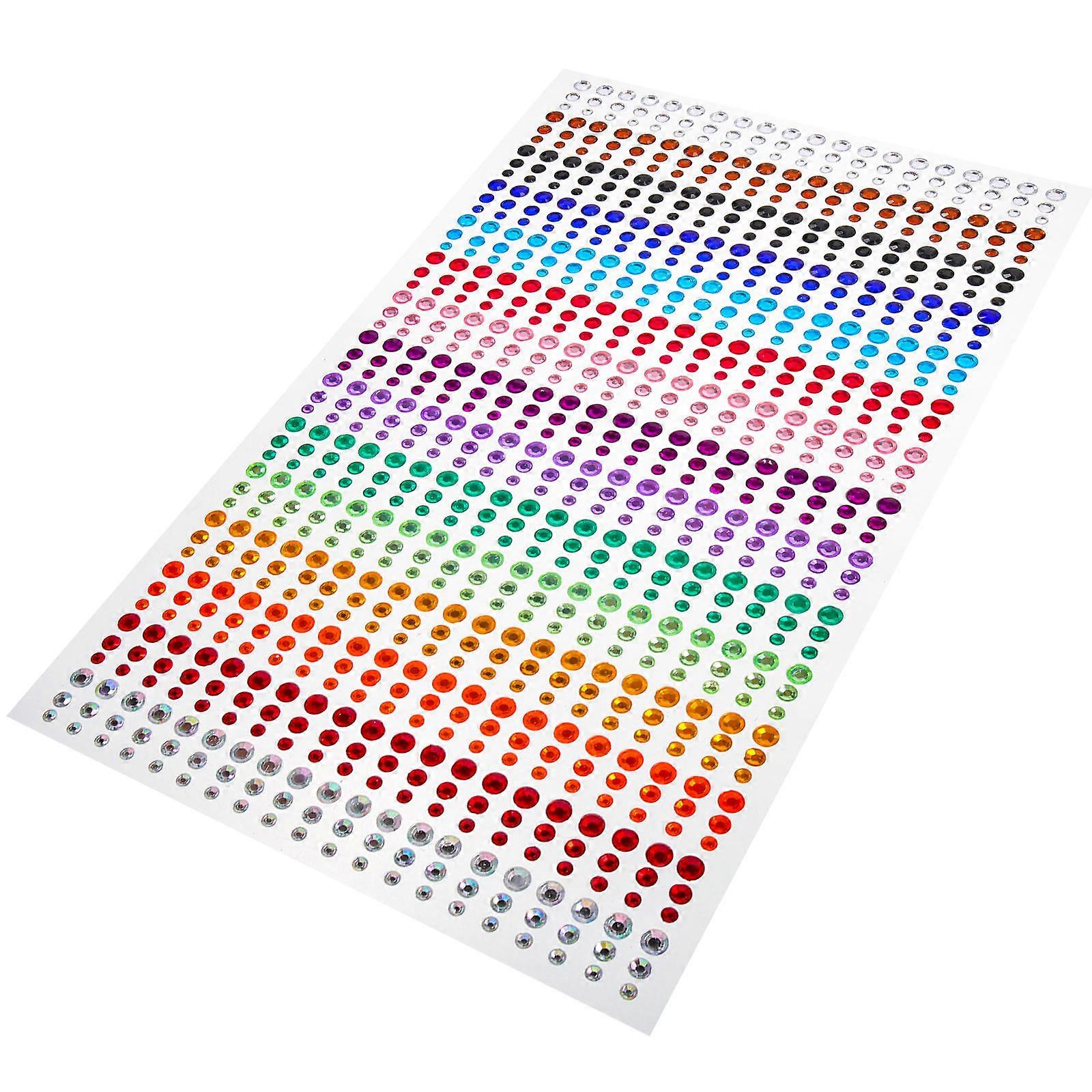 Crystal Rhinestone Stickers Parts Decorations Concerts 1 Sheet