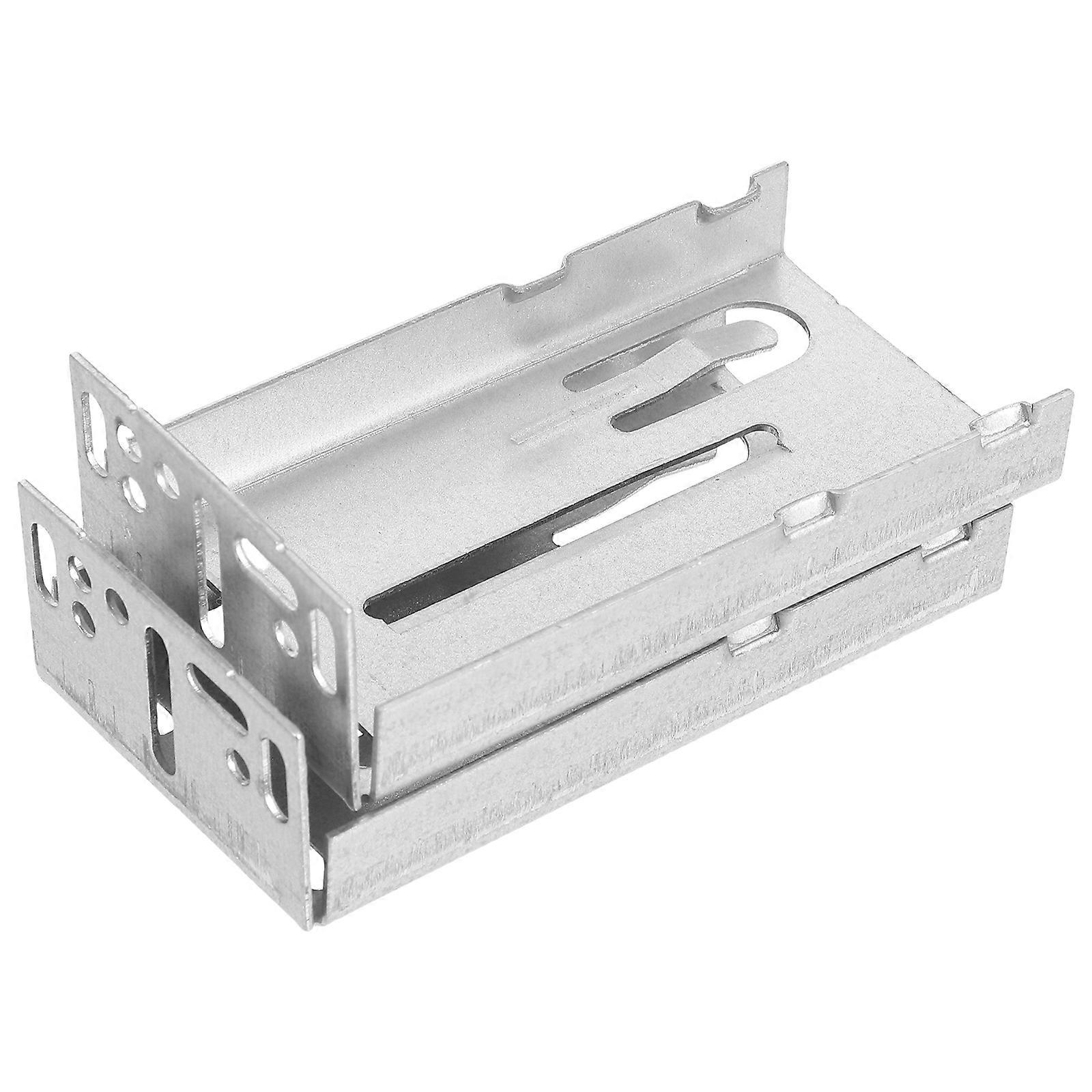 2pcs Heavy Duty Drawer Rail Brackets for Smooth Operation, 3 Section Track Mounting Plate for Cabinets, Wardrobes & Desks – Easy Installation &