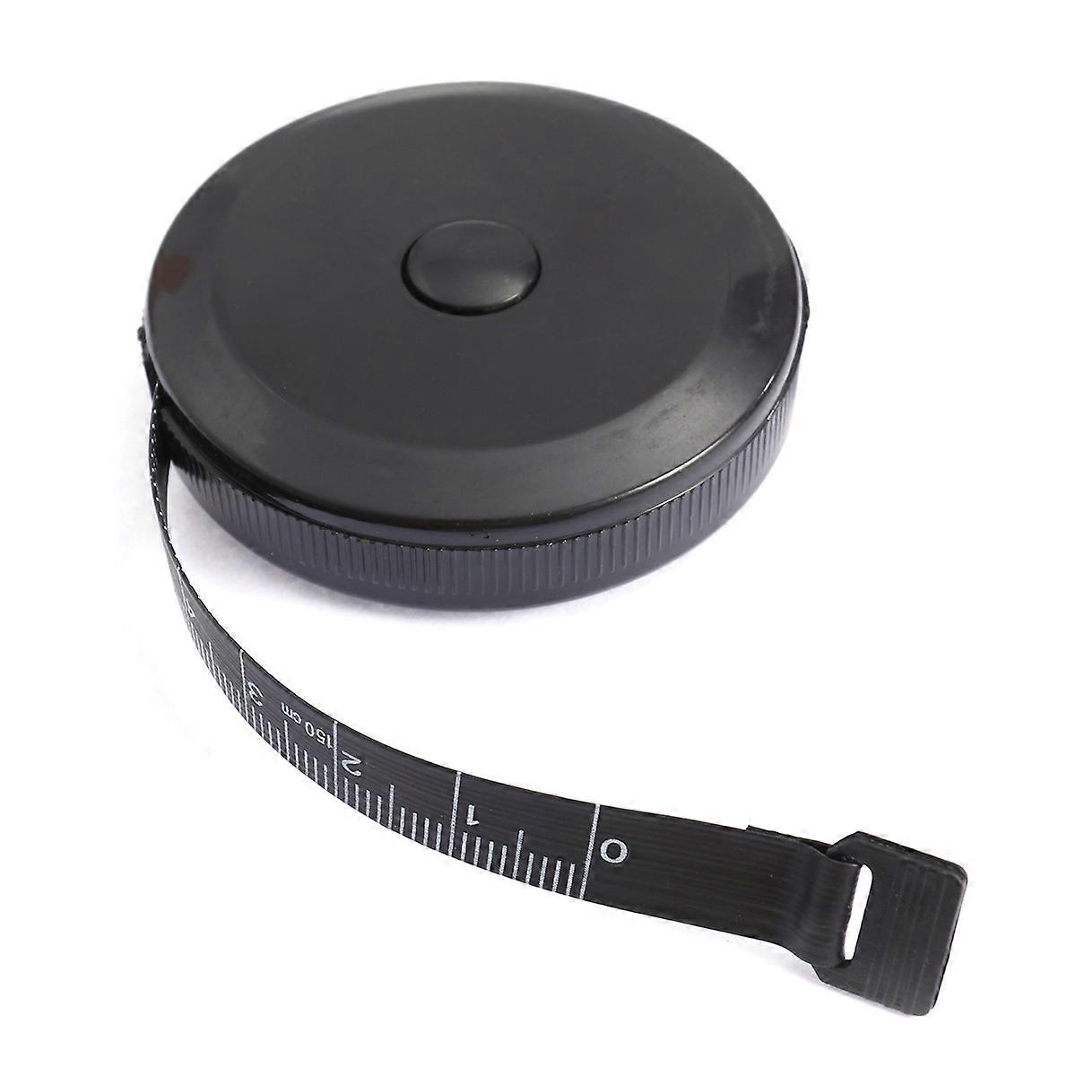 Measuring Tape for Body Measurements Retractable Measuring Tape 150cm Long Black Durable Tracking - 1Pack