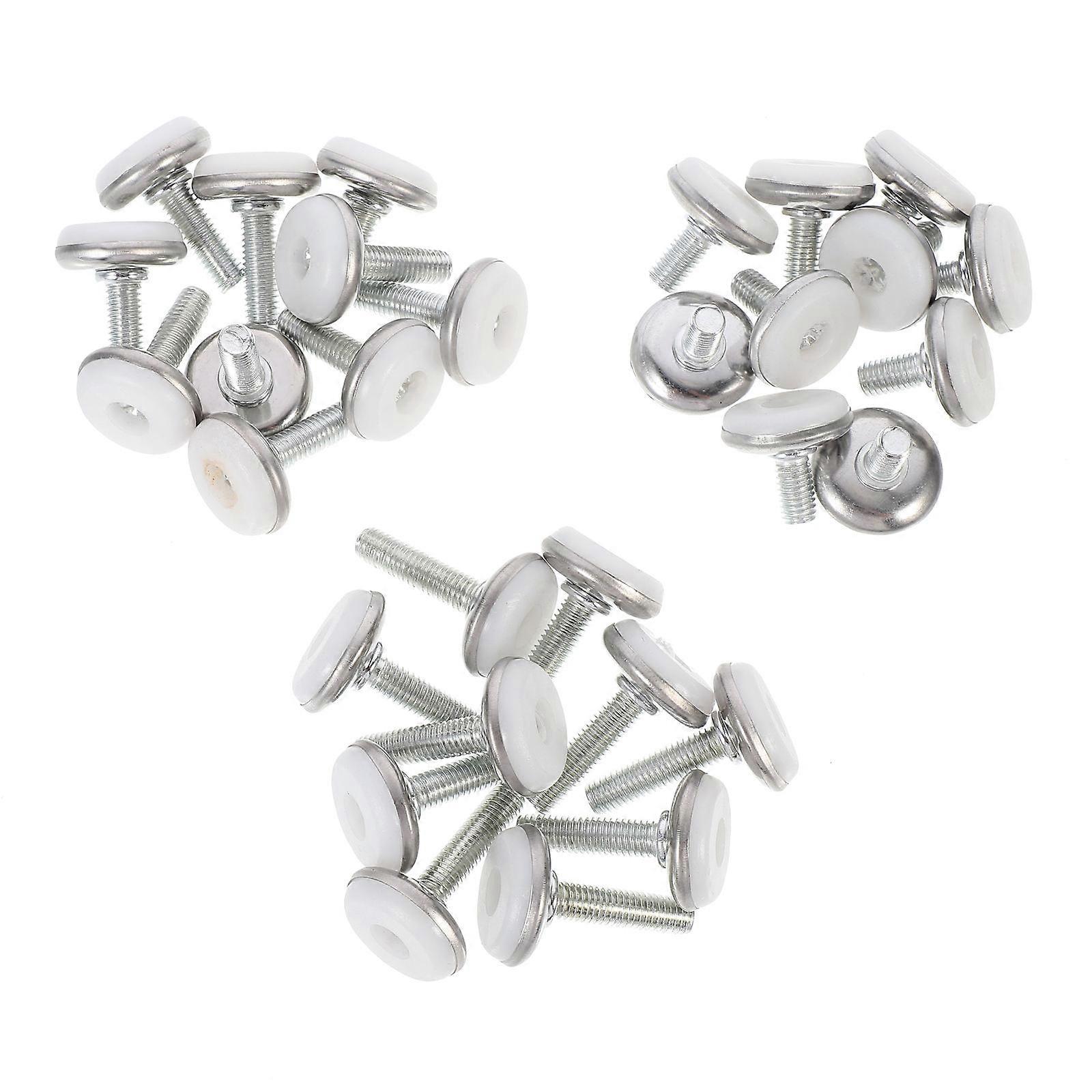 30pcs Adjustable Furniture Levelers Heavy Duty Sturdy Threaded Support Feet Pads for Table Chair Height Home Office School Use