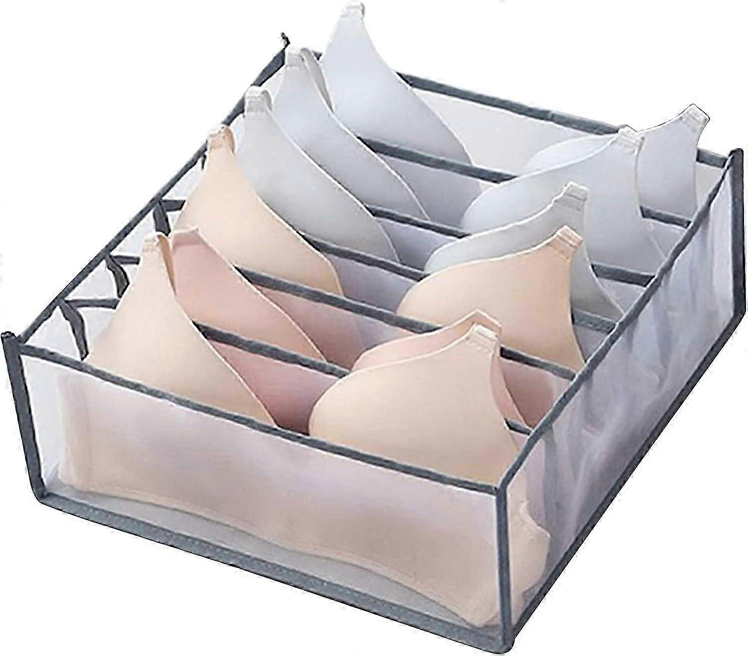 Socks Organizer With Drawer Divider, Washable Mesh For Foldable Design Underwear Storage, Breathable Material Clothes Organizer, Space Saving, High