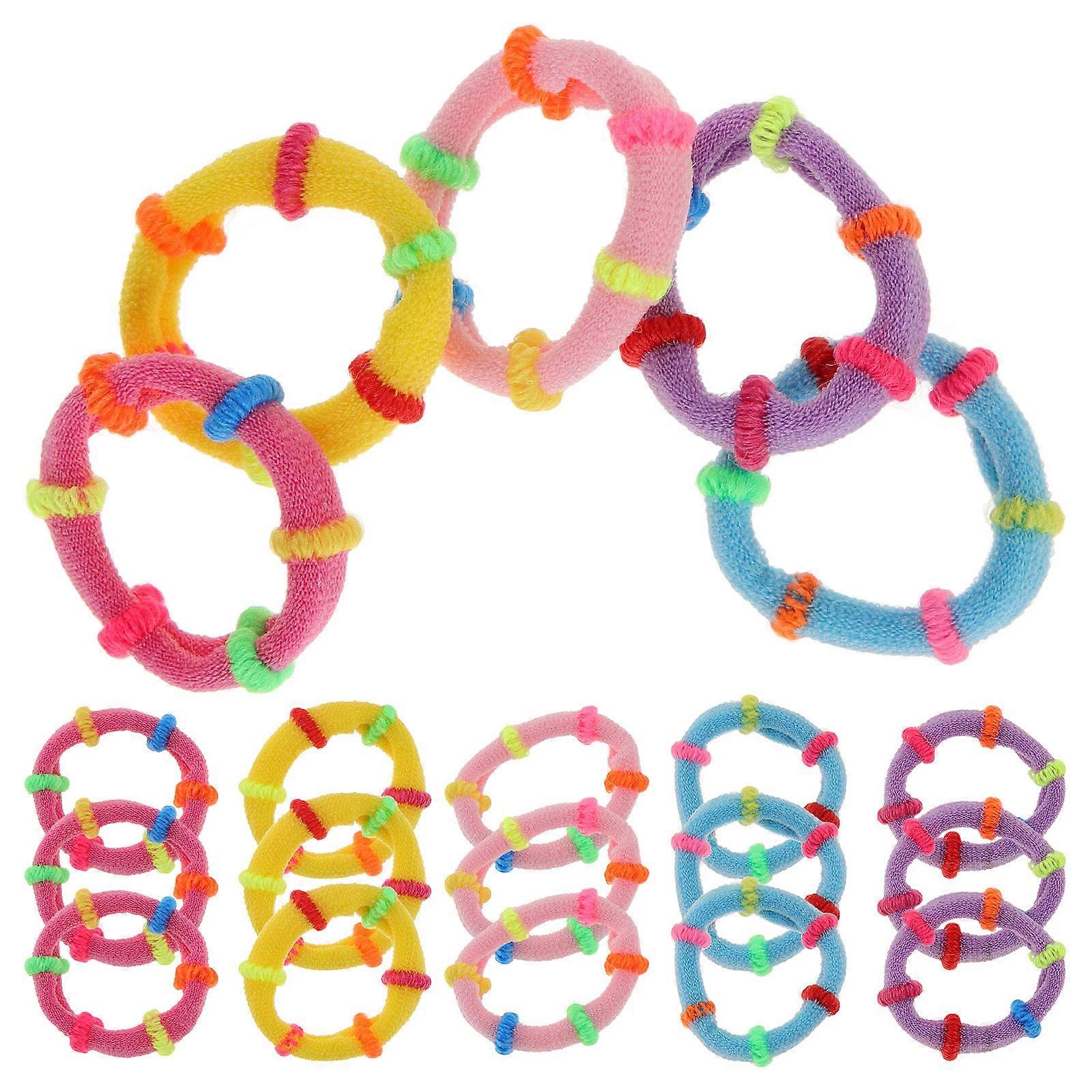 200pcs Hair Ties Elastic Ponytail Holders Soft Comfortable Styling Bands for Dreadlocks Braiding Daily Hairstyles