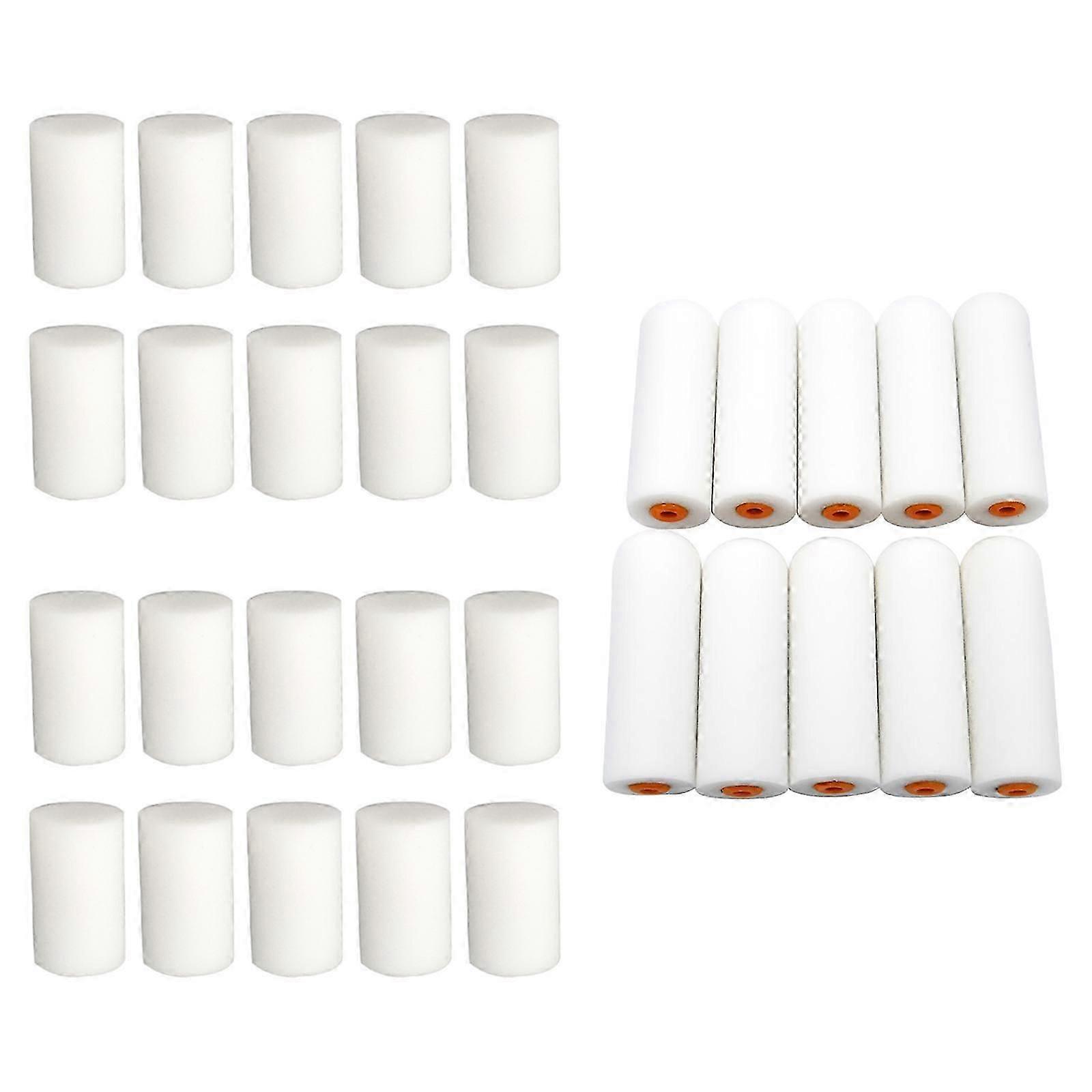 30Pieces Paint Foam Sponge Rollers Decorators Brush Evenly &Smooth Home Tool