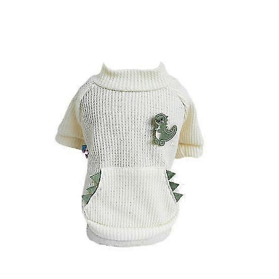 Pet Clothes Adorable Dinosaur Pattern Pet T-shirt Comfortable Soft Dog Cat Pullover for Spring Summer