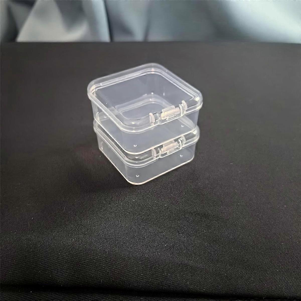 30 Packs Clear Small Plastic Containers Transparent Storage Box