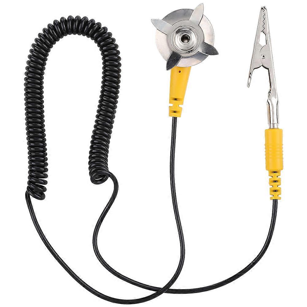 Anti static Ground Cable PVC PU Material Anti Static Electricity Wire with Crocodile Clip