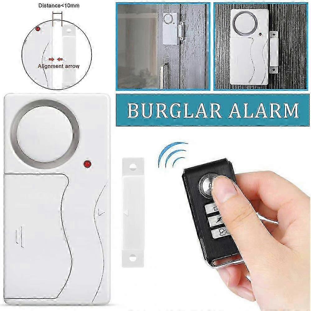 1/2pcs Wireless Door & Window Magnetic Alarm Sensor Home Security Safety Anti-theft Remote Control