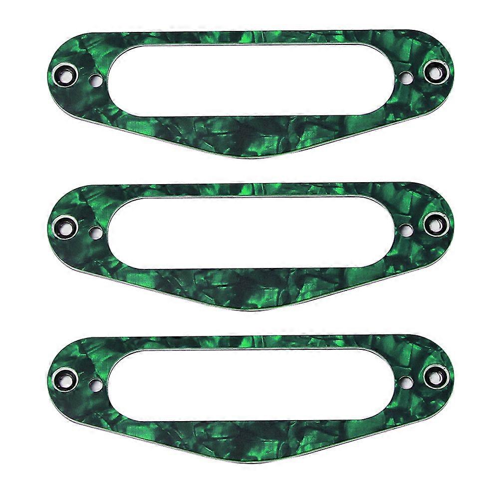 Guitar Pickup For Tl Gb405f Guitar Pickup Frame Mounting Ring Single Coil Pickup Compatibility Flat Tl Style Electric Guitars Green 3Set