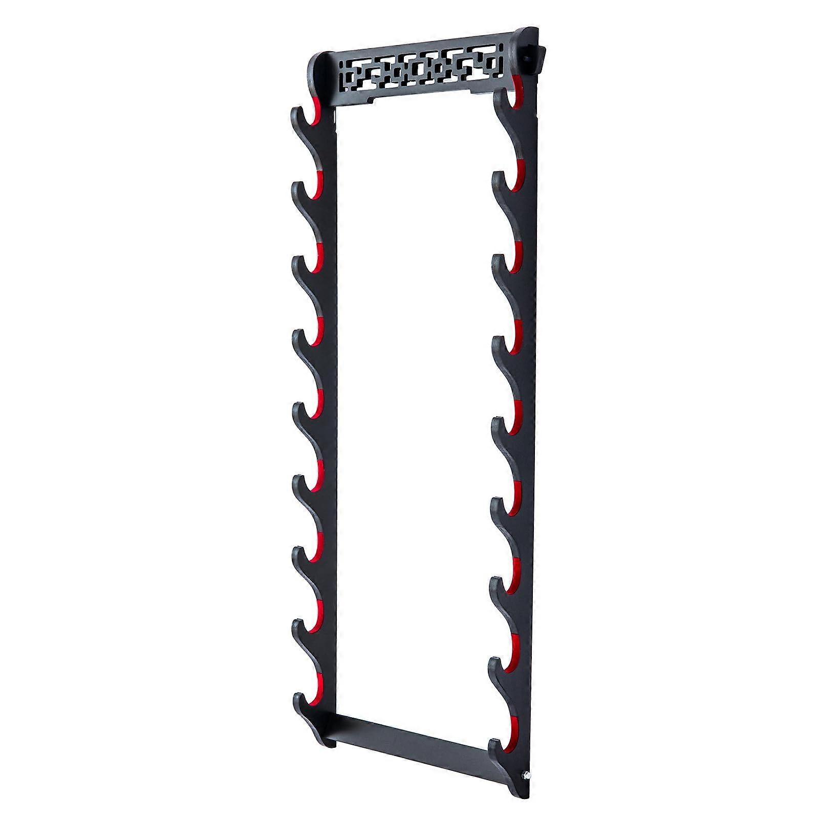 Sword Holder Wall Mount Samurai Sword Stand Samurai Sword Stand Display Katana Wakizashi Tanto Wall Hanger Sword Rack (9 Layers) 9 levels Ref: 1788