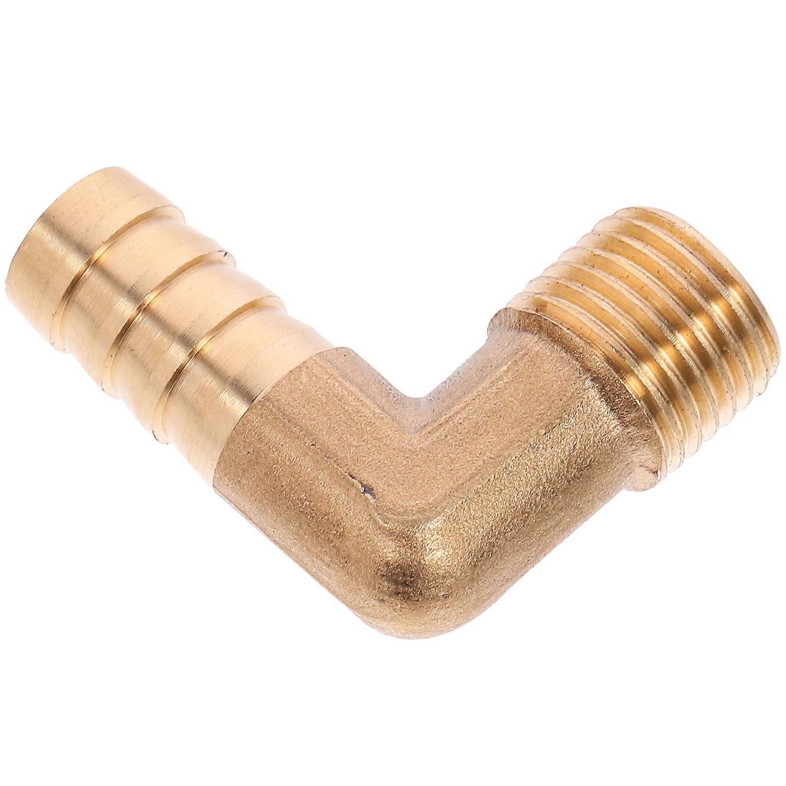 Air Hose Connector Copper Elbow Hose Connector Plumbing Threaded Connection Tight Seal 1Pcs
