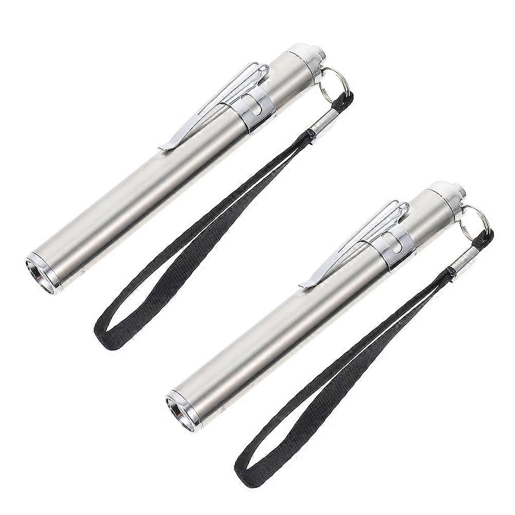 Egg Candling Lamp Convenient Egg Tester Hanging Light For Chicken Eggs Silver 10X1.2X1.2CM 2Pcs