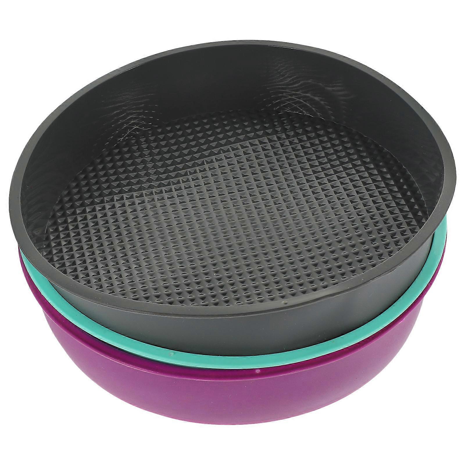 أحواض خبز كعكة غير لاصقة سيليكون أدوات خبز مقاومة للحرارة ميكروويف آمنة لخبز كعكة موس 9 بوصة 1 قطعة