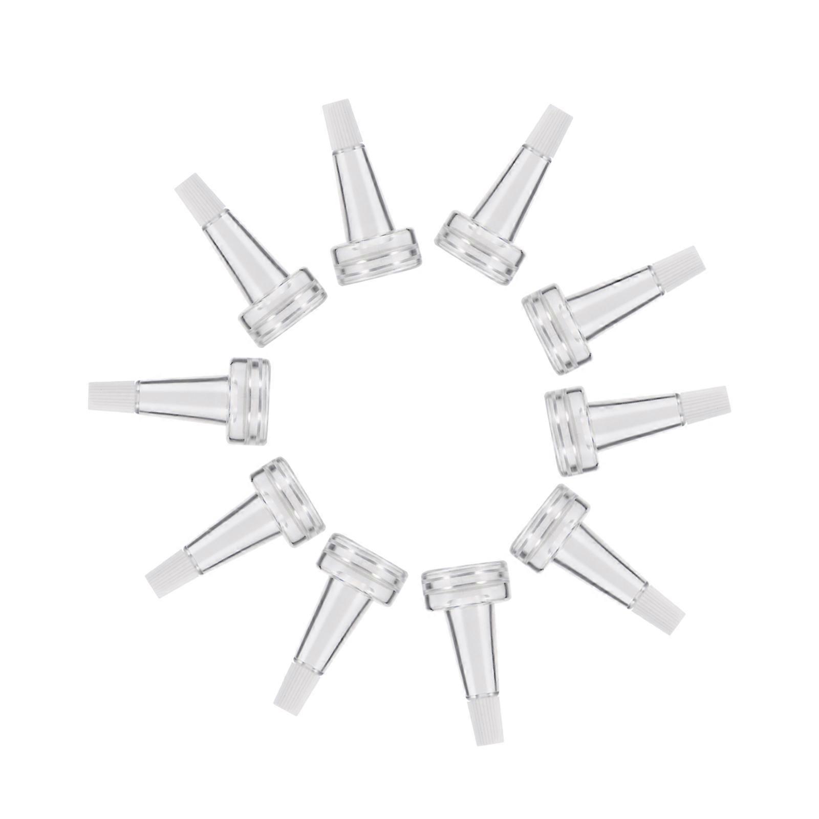 100pcs Essence Bottle Trumpet Head Cosmetic Vials Lid Essence Transparent Caps Essence Bottle Cap Replacement Serum Bottles Cap Sample Vials Cap Vial