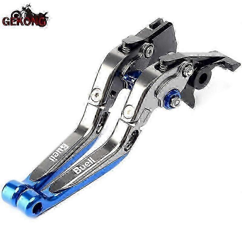 Adjustable Folding Extendable Brake Clutch Lever Compatible with BUELL X1 S1 LIGHTNING M2 CYCLONE Motorcycle with logo 1998 1999 2001 2002