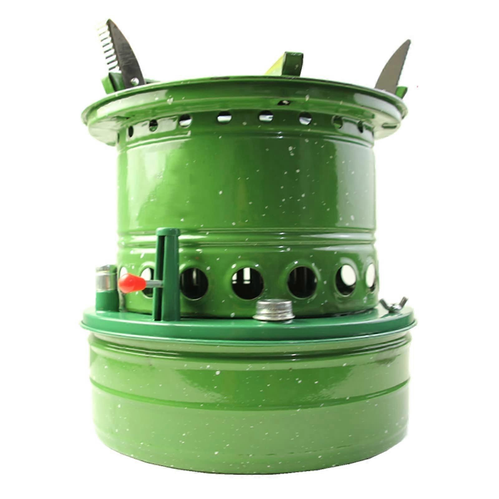 Kerosene Heater Model 16-Wick, Outdoor Camping Diesel/Kerosene Fueled, Retro All-In-One Vintage-Style Burner