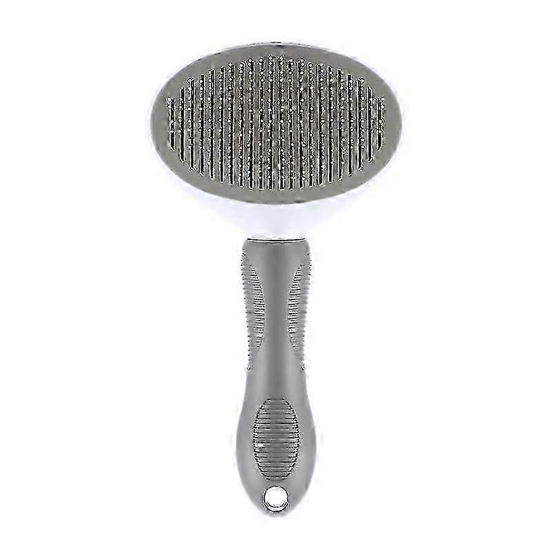 Self-Cleansing Needle Comb for Pets - Cleaning and Massage Brush for Teddy and Bichon