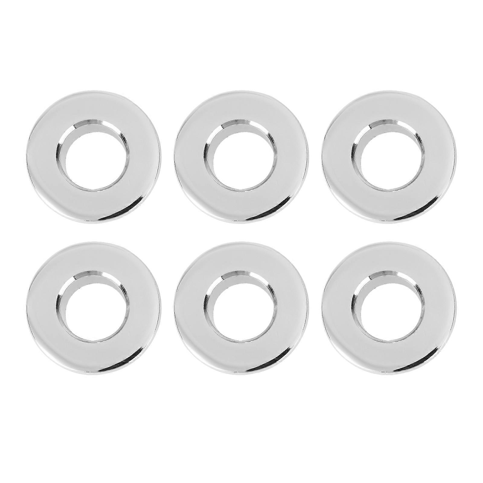 Bathroom Sink Overflow Hole Cover Copper Material Home Use Easy Installation 6Pcs