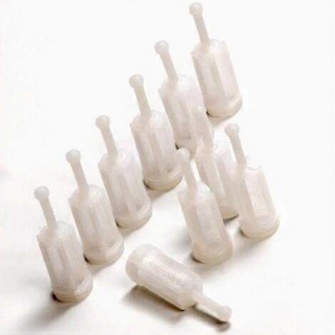 10pcs Gravity Filters for Paint Gun, Universal Small Part for Car, Air Paint Gun (White)