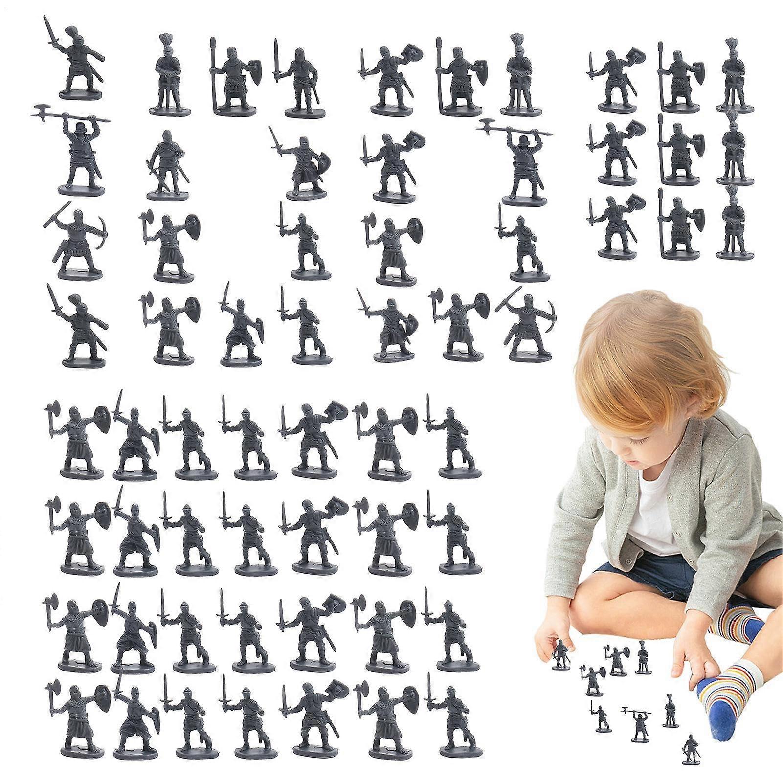 Toy Soldiers For Miniature Figures Ancient Warriors Miniatures Ancient Model Statues Play Sets For Learning Projects RolePlaying Girls Gray