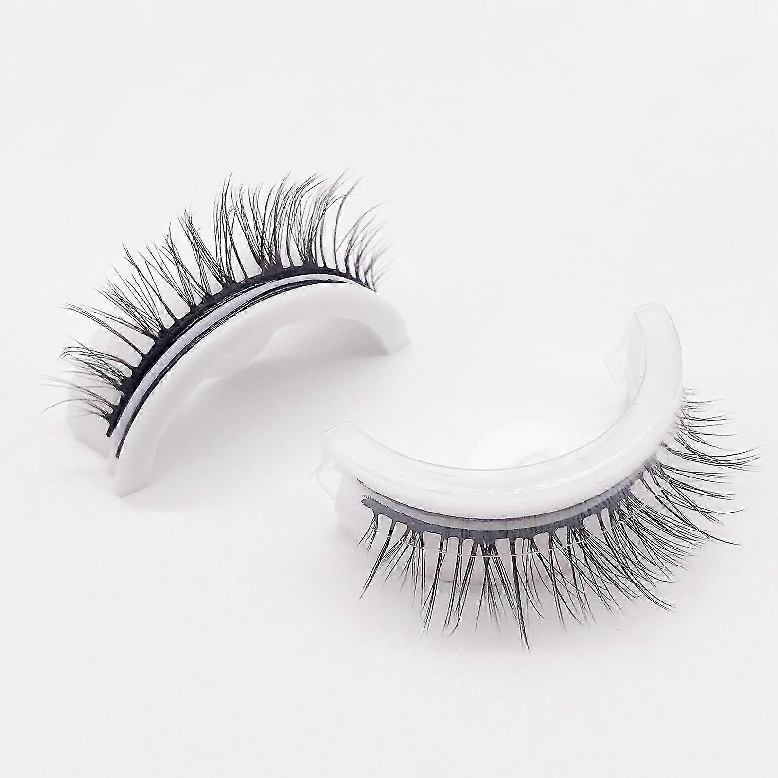 Reusable Adhesive Eyelashes, False Lashes 3d Self Adhesive False Eyelash Easy To Put On Natural Fake Eyelashes