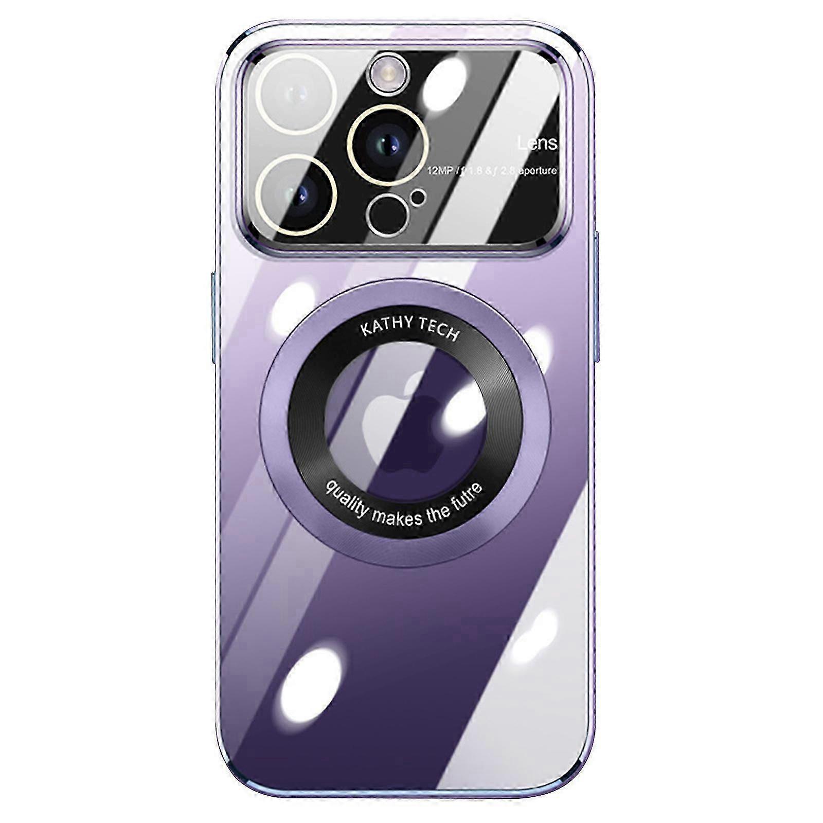 Magnetic Clear for iPhone 15 Pro Max / 15 Ultra 6.7 Case [Compatible with MagSafe] [Full Camera Lens Protector] [Non Yellowing] PC Thin Anti Scratch C