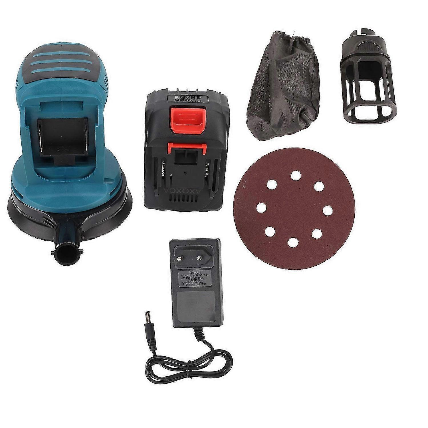 125mm Cordless Orbital Sander with Battery Rechargeable 3 Speed Sanding Machine 100240V