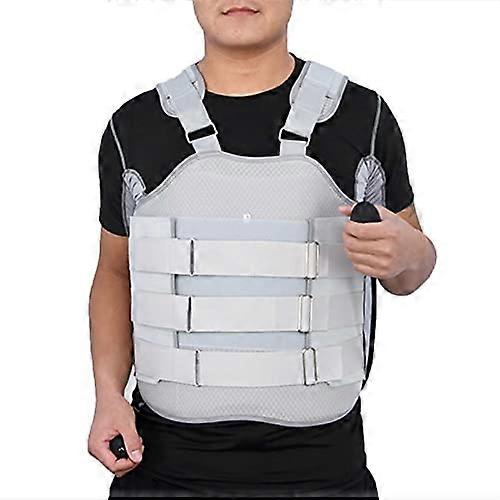 Thoracolumbar Fixation Brace, Full Back Support, Kyphosis Posture Correction (Men XLXL)