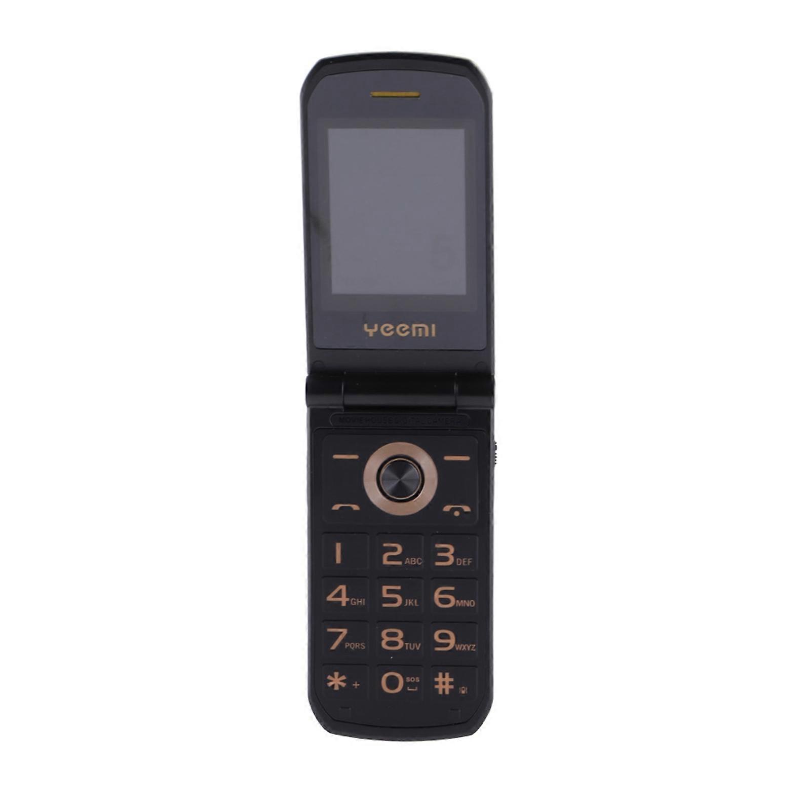 GSM 2G Flip Mobile Elderly Display 4800mAh Big Button Large Volume Cell for Senior SOS Call Dual Card Phone