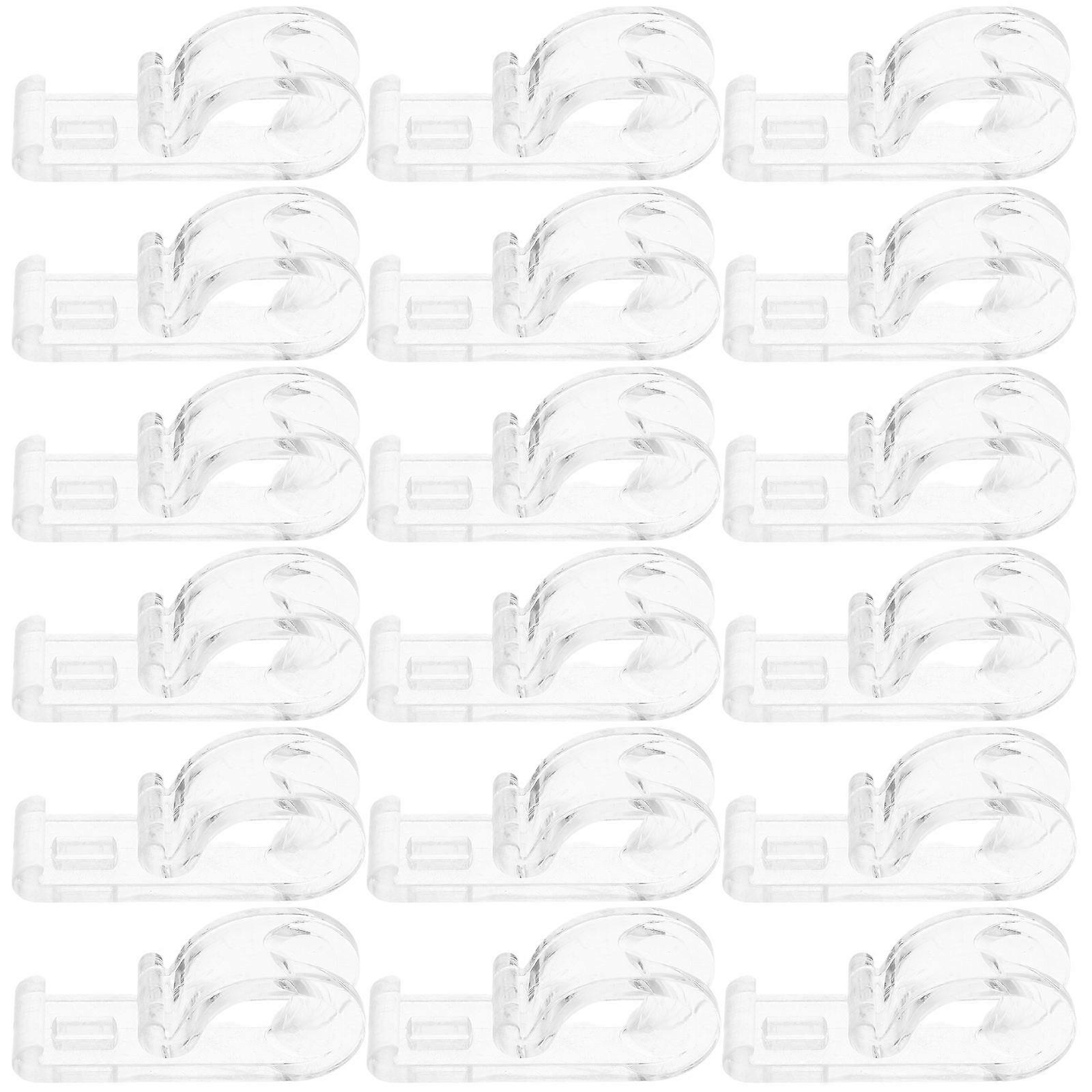 Roller Blind Clips Curtain Hooks Chain Retainer for 30Pcs Transparent Use