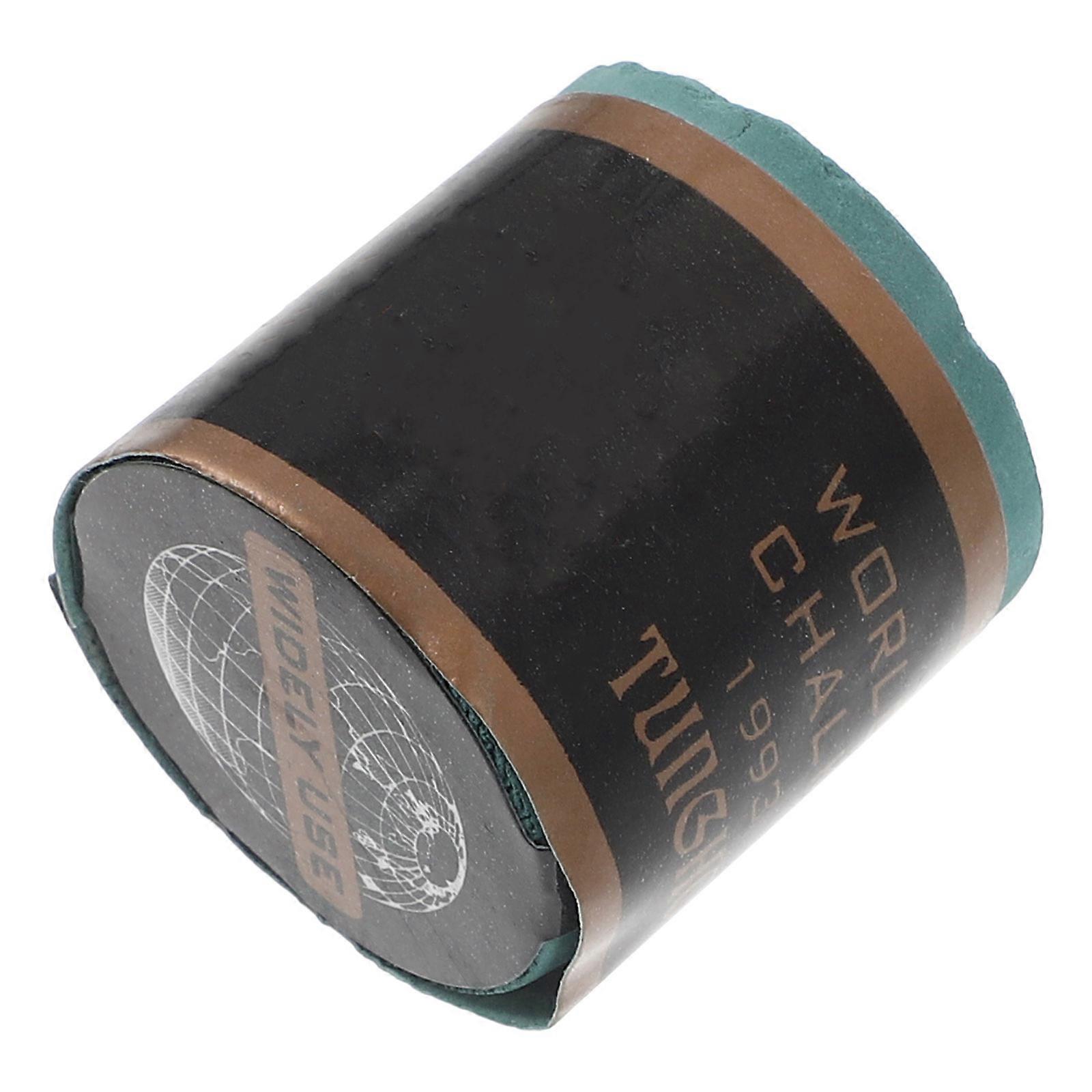 Billiard Cue Chalk Cylindrical Green 2.50X2.50X2.50CM For Billiard Training Match Home 1Pcs
