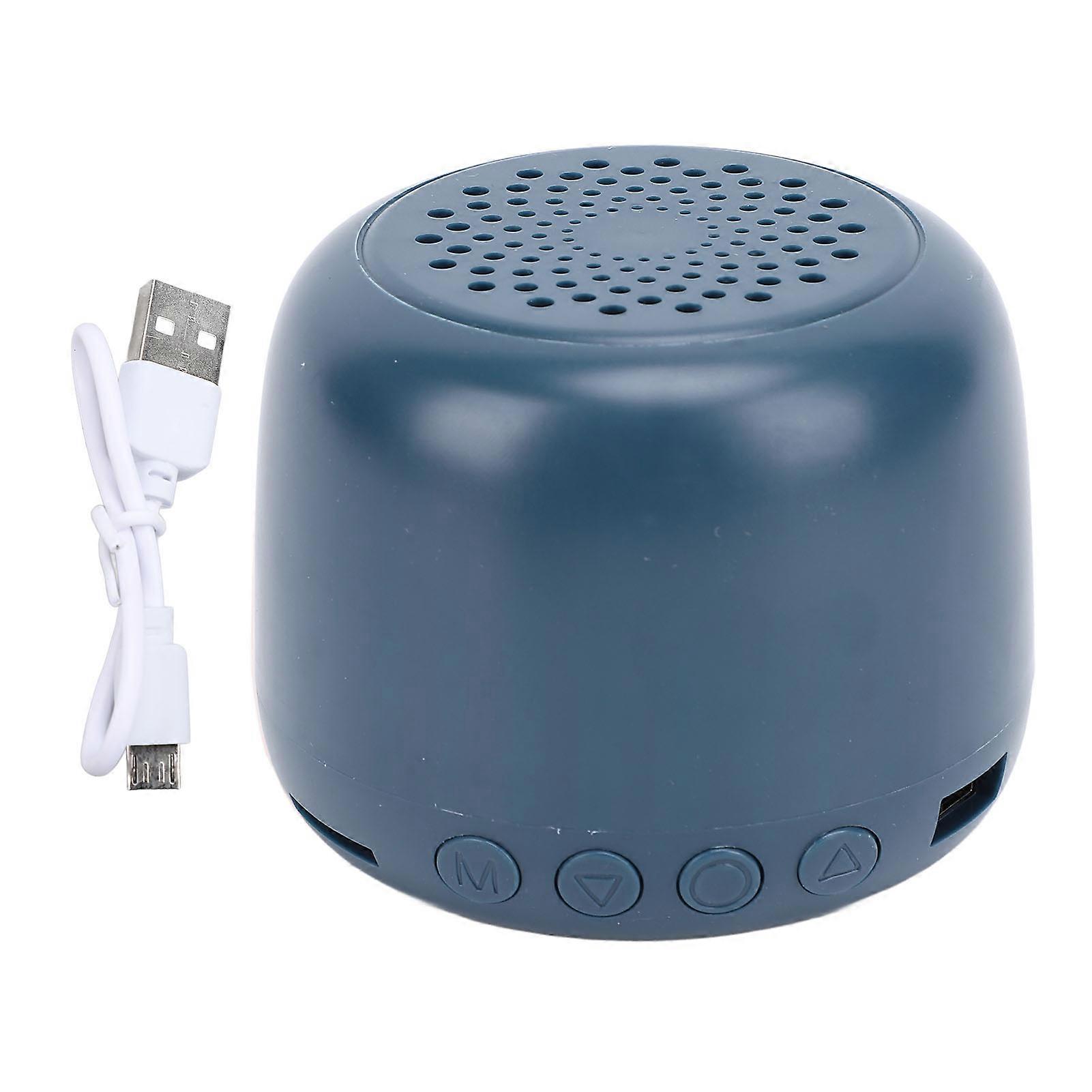 Blue Portable Bluetooth Speaker with 360° Sound, Long Battery, Card & USB Support