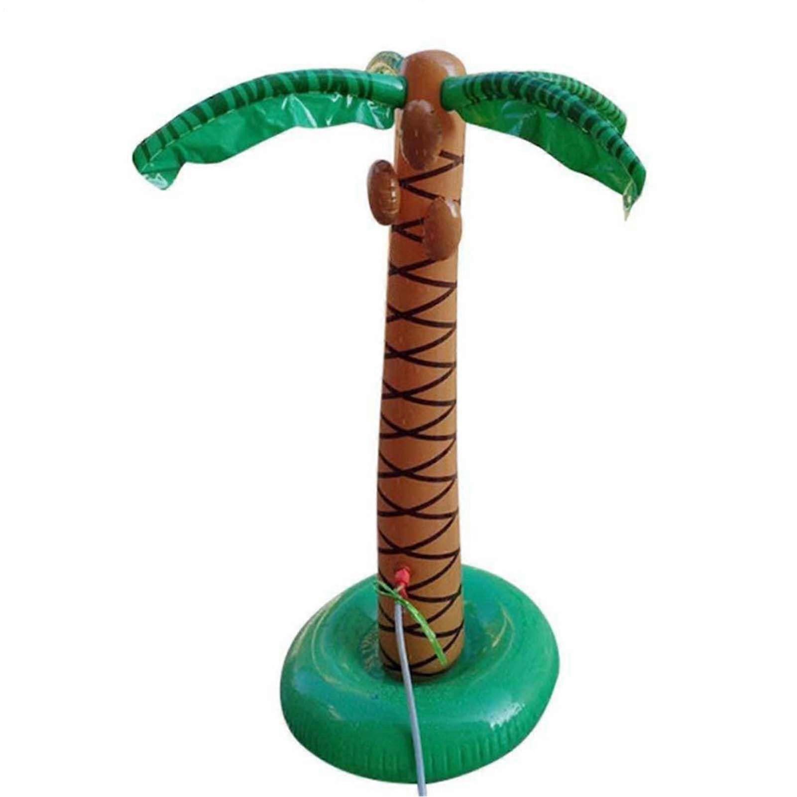 Inflatable Sprinkler Water Toy PVC Outdoor Play Fun Big Palm Tree Splash Toy with Gentle Spray Function, Yard Sprinkler Play for Little Divers