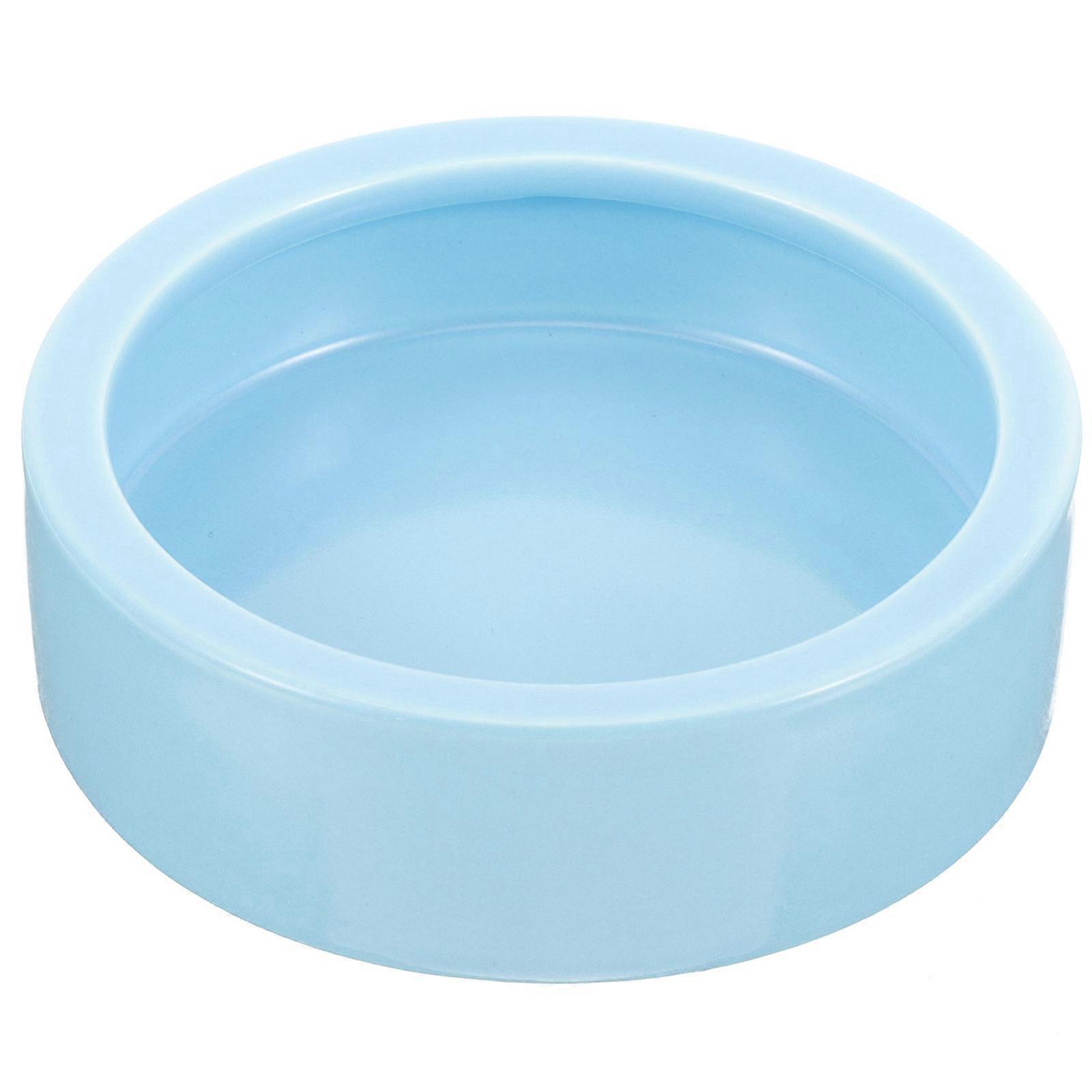 Bird Feeder Ceramic Poultry Feeder Chicken Feeding Container Sky- .9×3.9×1.2in Feeding Pet Owners 1Pack