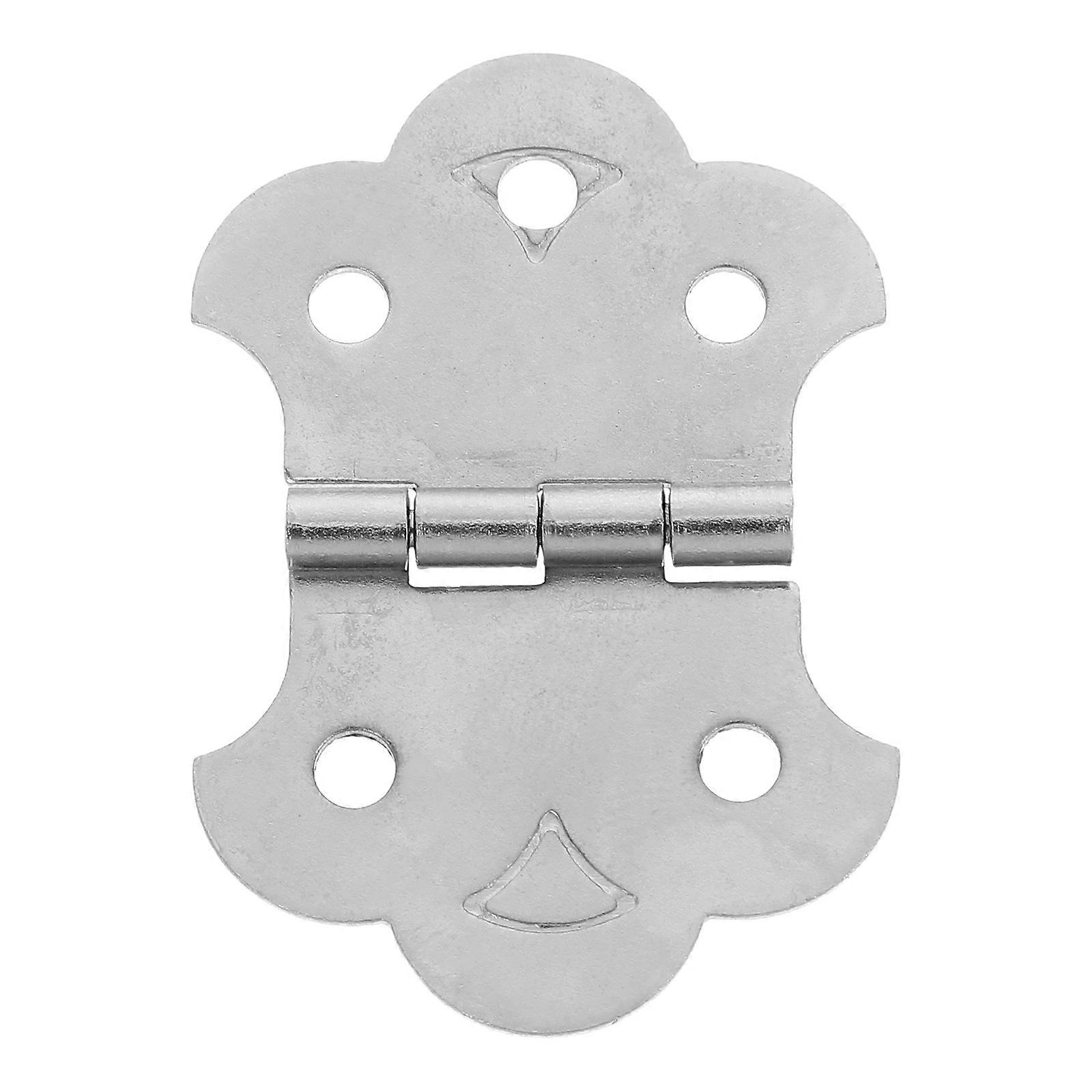 Hinge Tailpiece with Screws Cigar Box Guitar Sturdy Construction String Anchor Silver 5.14*3.5cm 1Set