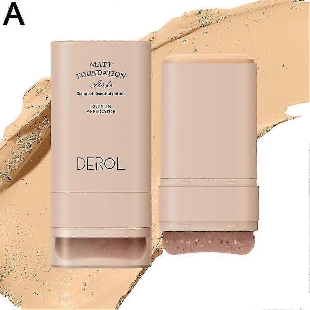 05#(E)$DEROL eraser foundation stick double-headed with brush moisturizing light concealer liquid foundation 5 colors
