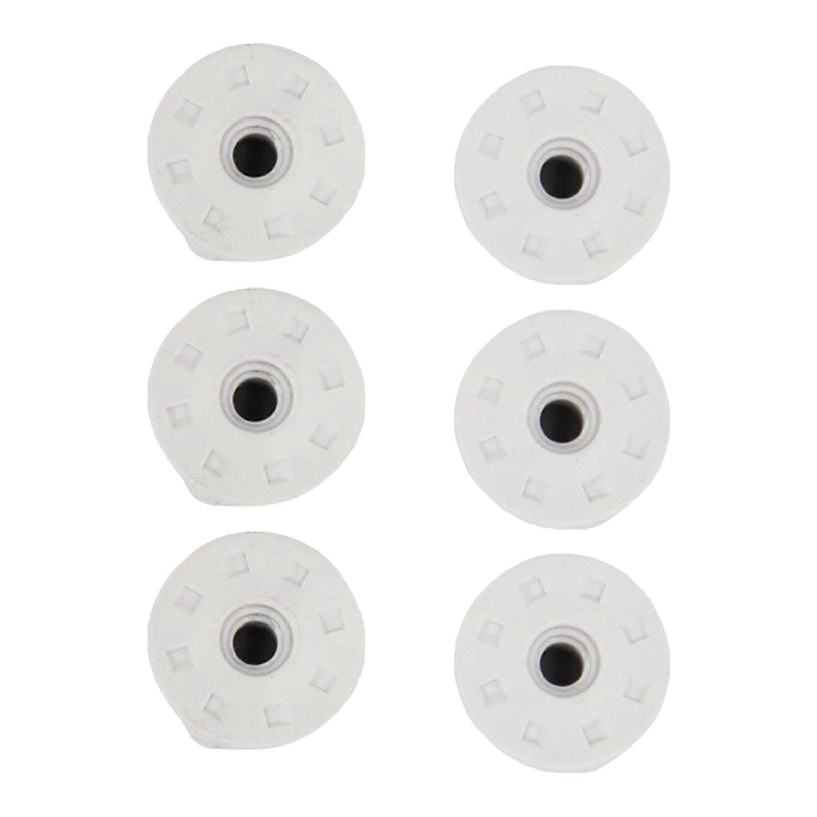 6pcs Toilet Seat Mounting Hardware Replacement M6 Threaded Plastic Nut Washers Simple Installation for Hinges Stability Multicolor