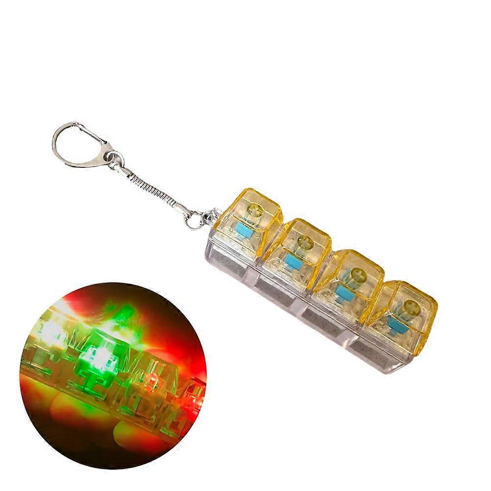 Crystal Keycap Key Bag Pendant Key Height Decompression Toy Luminous Transparent