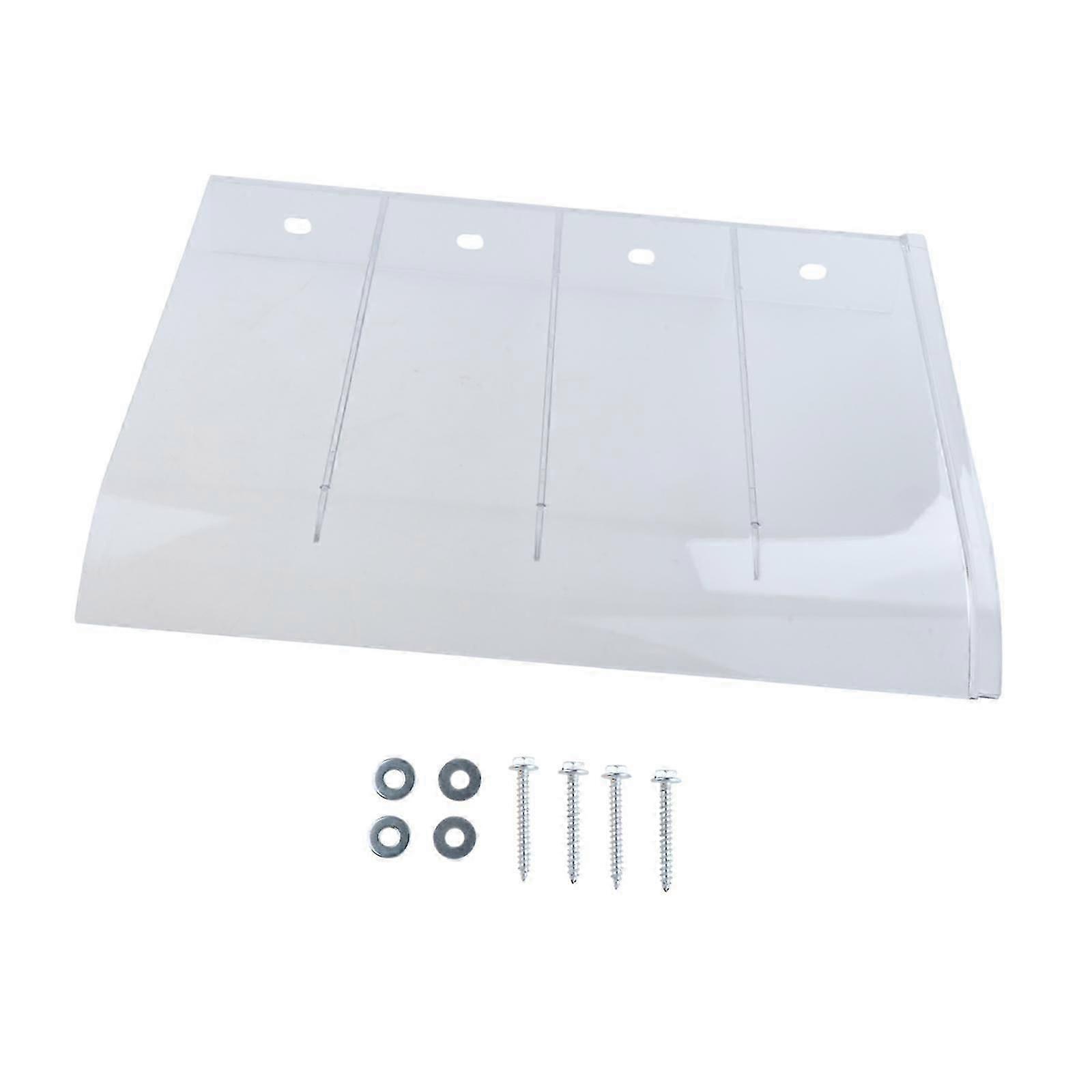 Window Awning PC Board Impact Resistant Front Door Canopy for Outside Garage 40cmx35cm