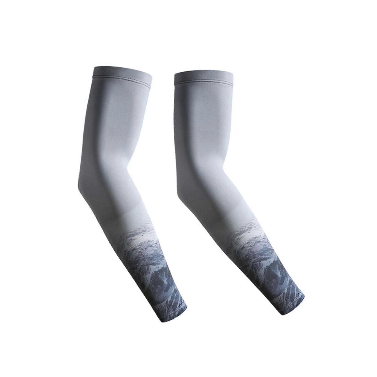 Aurinkosuojat Jäähiha Ulkokäyttöön tarkoitettu aurinkovoide Käsisuoja Pitkät käsivarsisuojukset Jääsilkkikäsivarsi miehille ja naisille Kestävä Tummanharmaa jäätiiviste