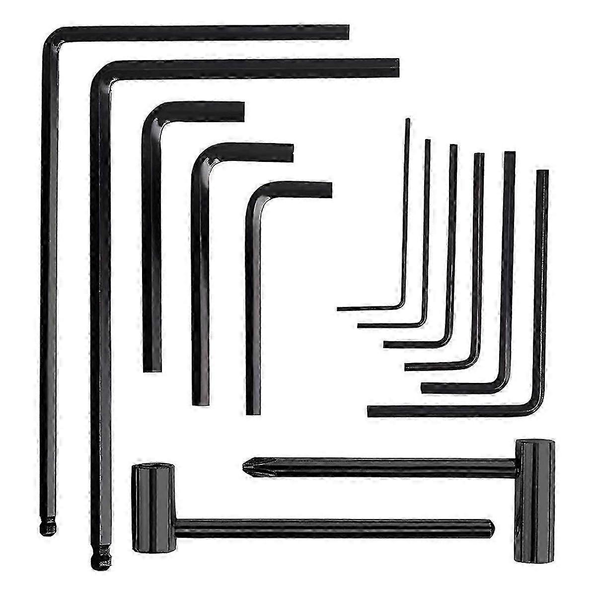 13-Piece L-Shaped Hexagon Key Set - Essential Hex Tools for Beginners & DIY Projects - Easy Grip for Versatile Use