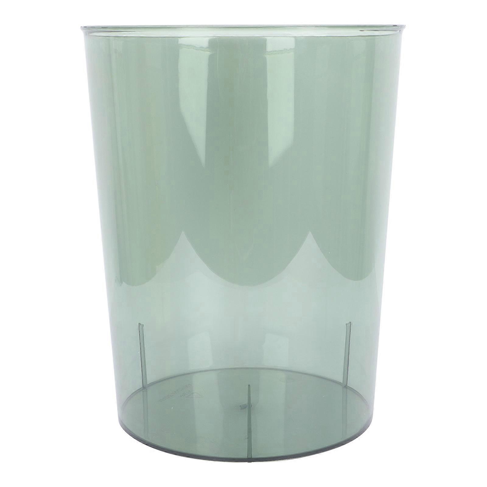 Large Capacity Transparent Round Waste Bin for Home, Office, Kitchen, and Bathroom   Practical Garbage Bucket for Efficient Waste Disposal