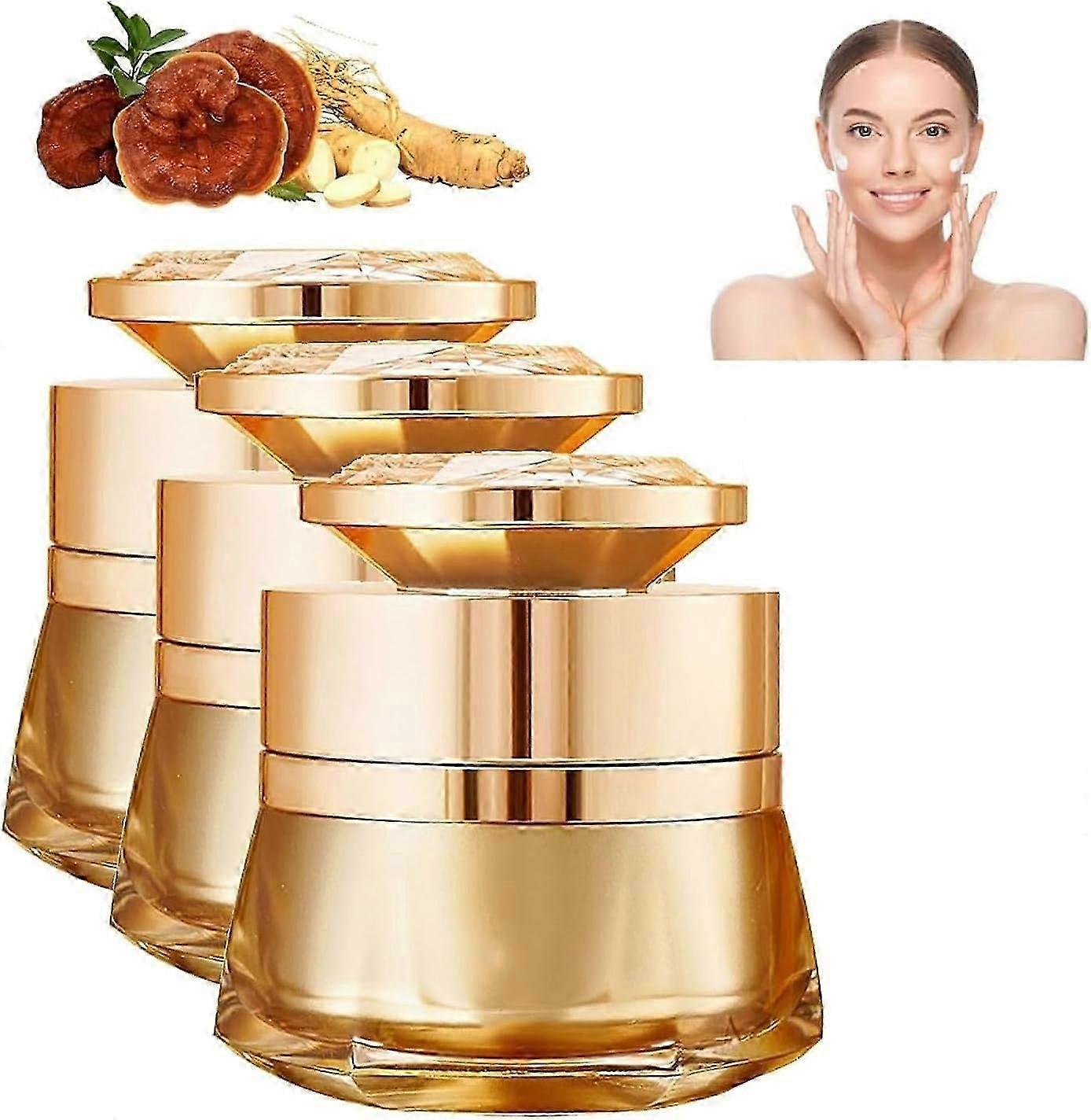 Ginseng Ganoderma Anti-Wrinkle Cream, Ginseng Ganoderma Anti-Aging Serum, Firming Moisturizing Facial Cream for All Skin Types