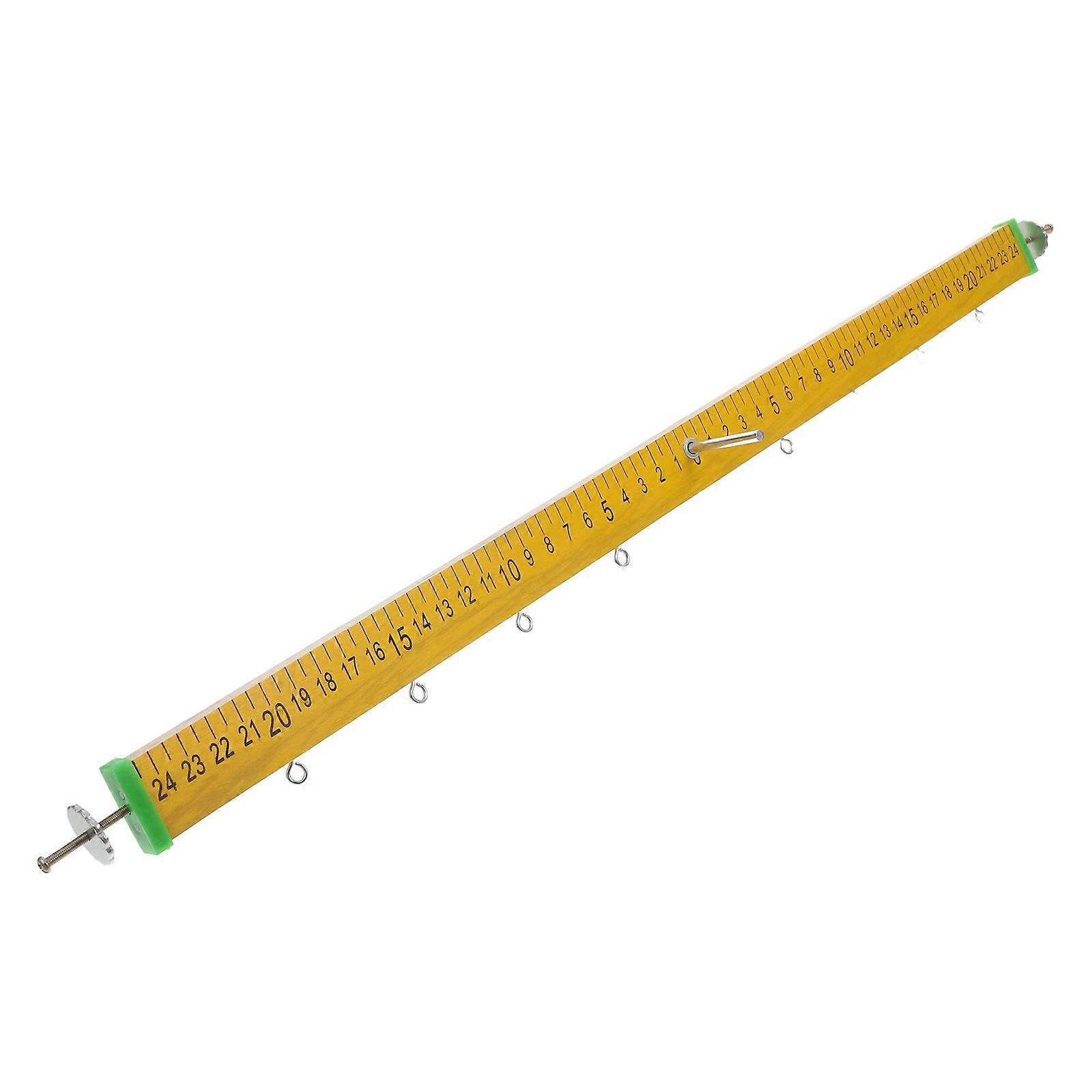 Worgeous Wooden Lever Ruler with Hook for Experimental Equipment Clear Number Mechanics Physics Lever Ruler