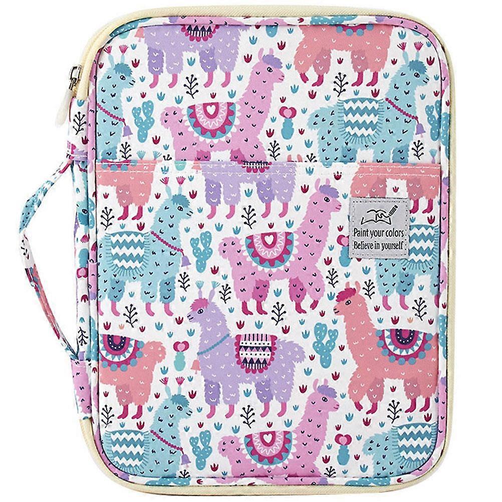 High Capacity Pen Pouch Portable Storage Bag for Drawing Pencils Easy Open Zipper Stylish Practical Stationery Organizer Random Color