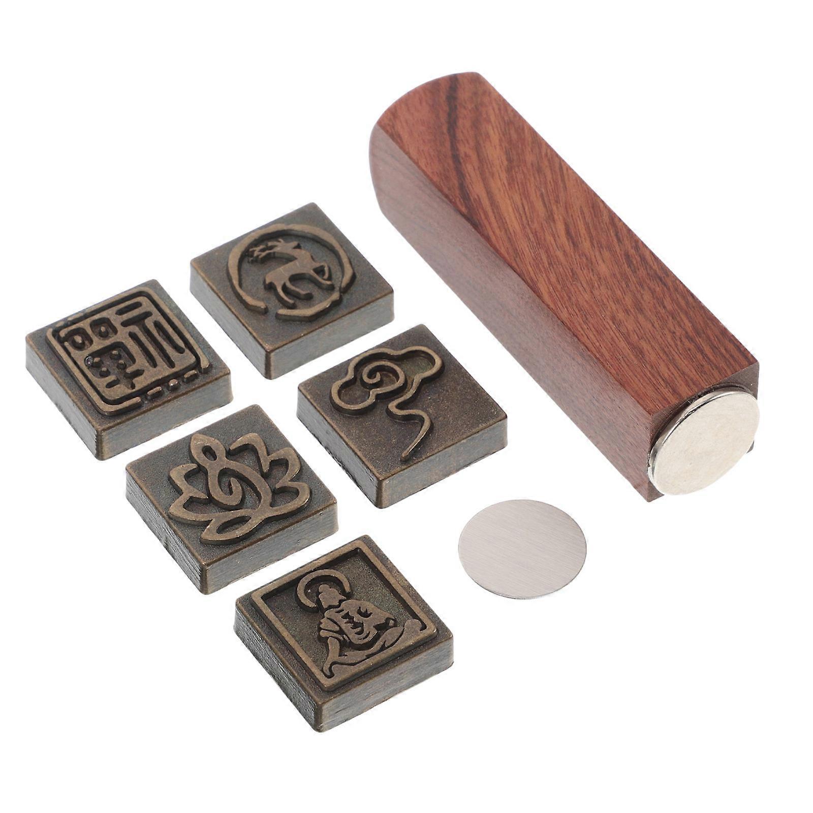 Wooden Zen Cloud Calligraphy Stamp for Pottery & Crafting – Lightweight, Durable, Versatile Engraving Seal for Stamping Projects