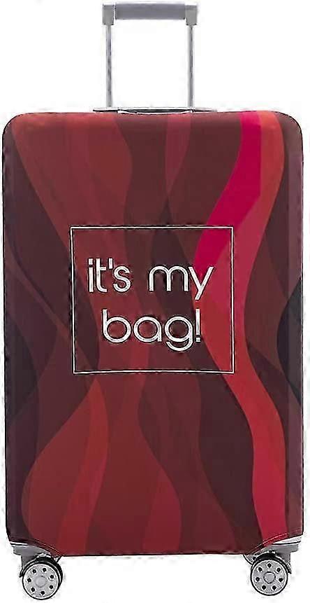 Capa de bagagem lavável com proteção anti-riscos se encaixa em malas de 18-32 polegadas (listra vermelha)