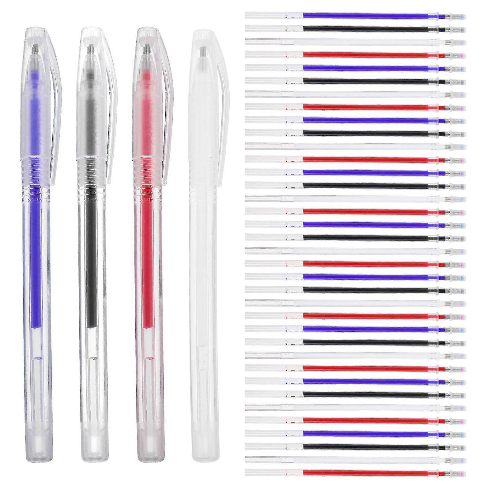 Heat Disappearing Pen Sewing Accessory Precise Lines For Artists Cylindrical Shape 4 Sets