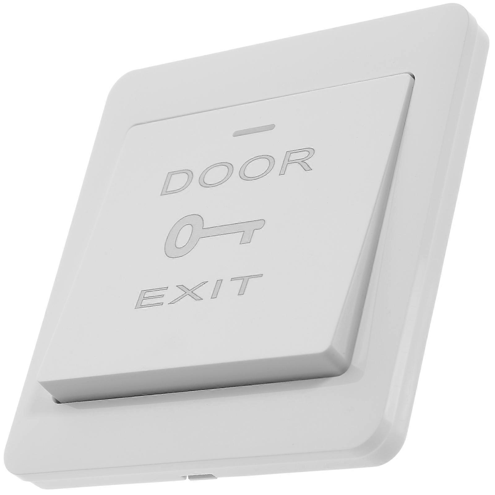 Access Control Door Switch Wall Plate Covers for Home Use ABS White 2pcs